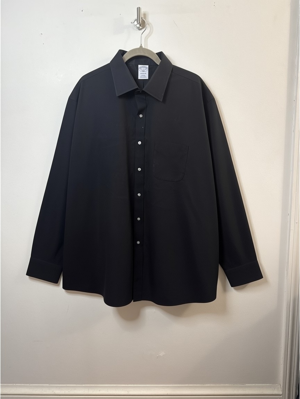Brooks Brothers 1818 Regular Fit Non-Iron Dress Shirt Men’s 17.5 34/35 Black